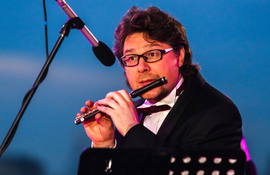 Оркестр Большого театра выступил на крыше "Москвы 24" 3 фото