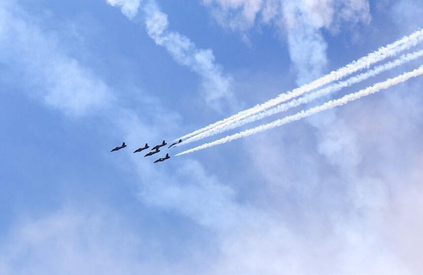 Генеральная репетиция открытия авиасалона МАКС-2017. Фото 33 фото