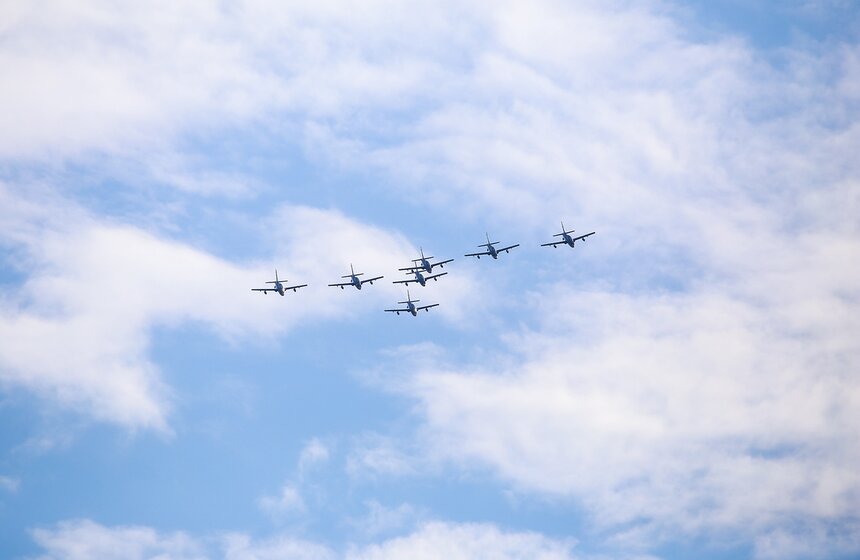 Генеральная репетиция открытия авиасалона МАКС-2017. Фото 28 фото