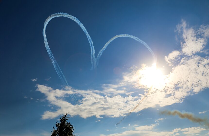 Генеральная репетиция открытия авиасалона МАКС-2017. Фото 35 фото