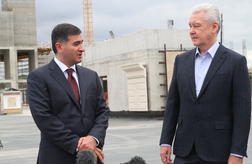 Собянин осмотрел ход строительства парка "Остров мечты" 15 фото