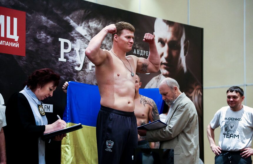 Церемония взвешивания боксеров Поветкина и Руденко 18 фото