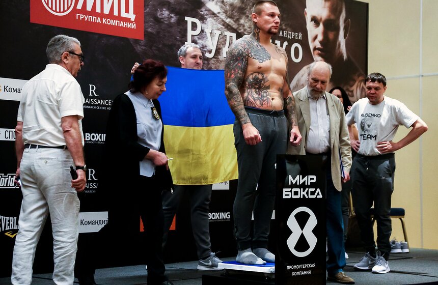 Церемония взвешивания боксеров Поветкина и Руденко 17 фото