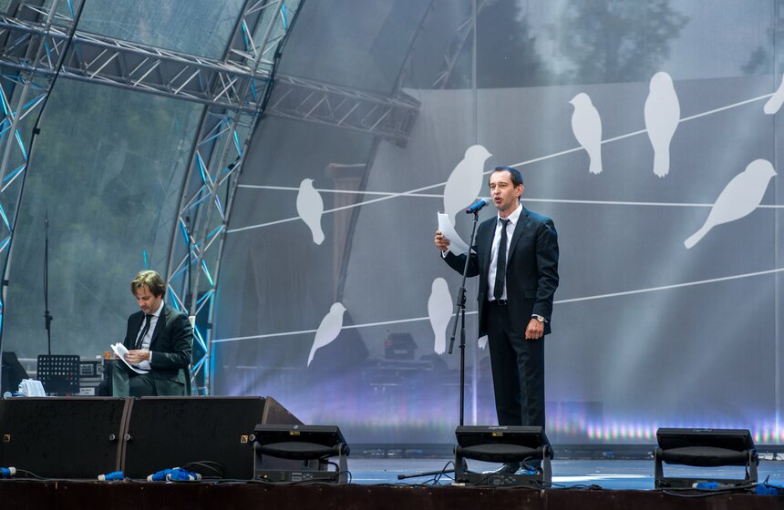 Выступление Хабенского на новой сцене Зеленого театра ВДНХ. Фото 11 фото