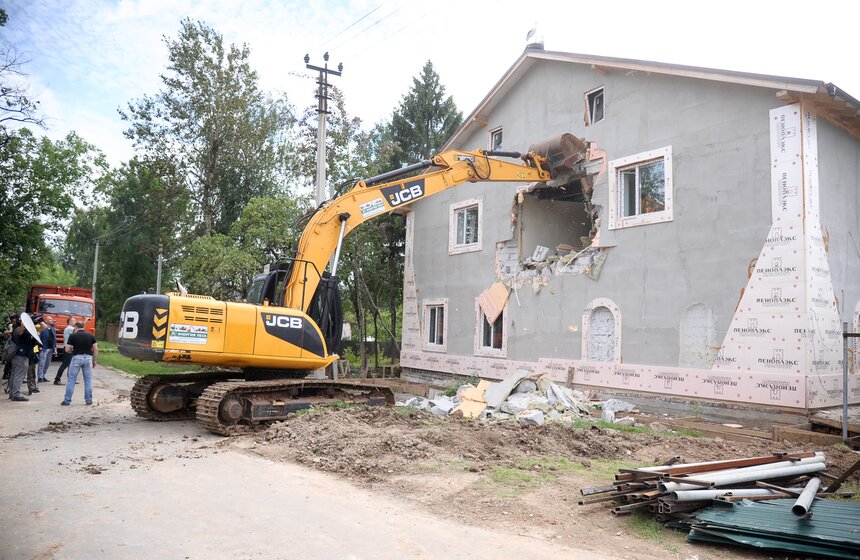 "Шанхай" Оси Солнцевского снесли на западе столицы 22 фото