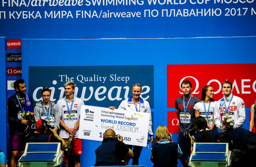 Первый этап Кубка мира FINA/airweave по плаванию прошел в Москве 17 фото