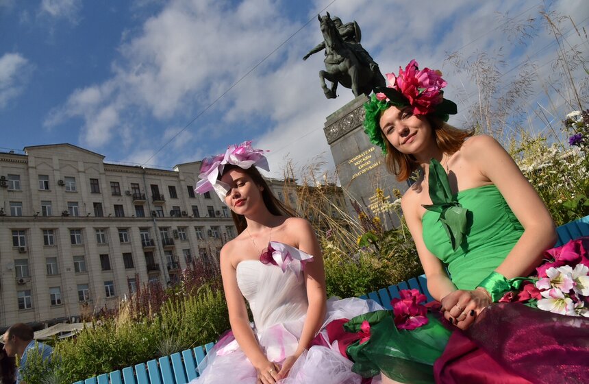 Сергей Собянин на фестивале "Цветочный джем" 16 фото