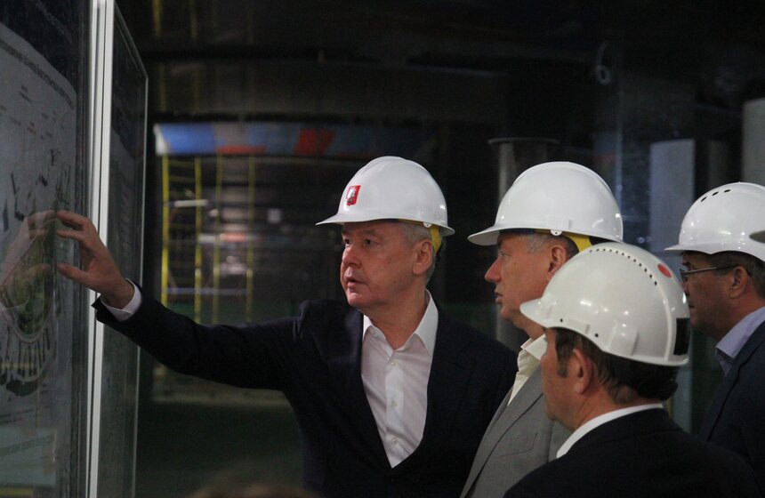 Собянин осмотрел строительство станции "ЦСКА" и парка на Ходынке 18 фото