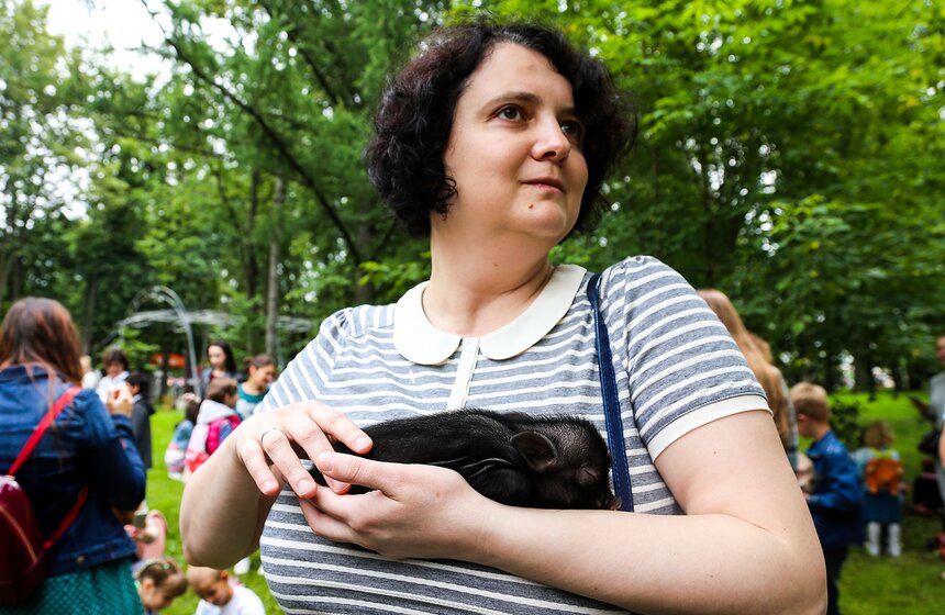 Фестиваль мини-пигов в Измайловском парке 4 фото