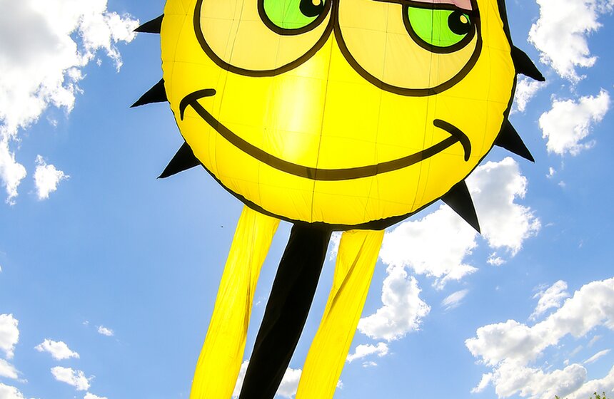 Московский фестиваль воздушных змеев "Пестрое небо" 3 фото