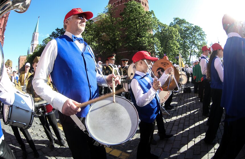 Детский духовой сводный музыкальный оркестр выступил в Москве 20 фото