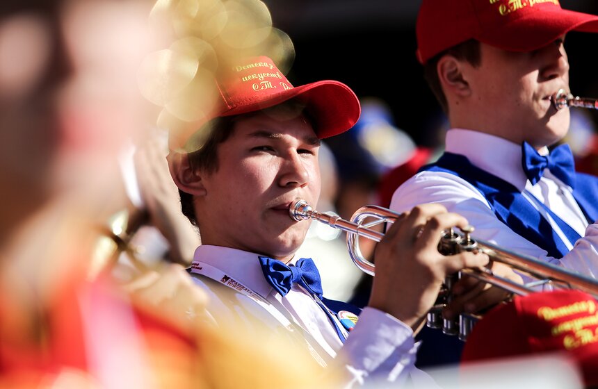 Детский духовой сводный музыкальный оркестр выступил в Москве 22 фото