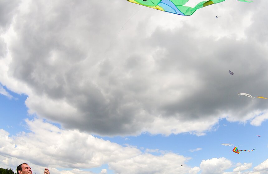 Московский фестиваль воздушных змеев "Пестрое небо" 11 фото