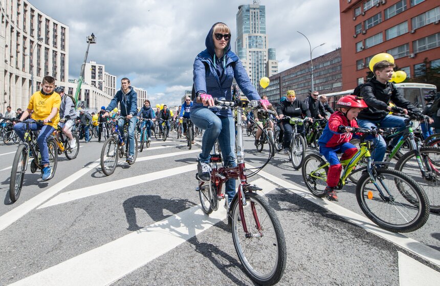 Московский велопарад собрал 40 тысяч участников. Фото 13 фото