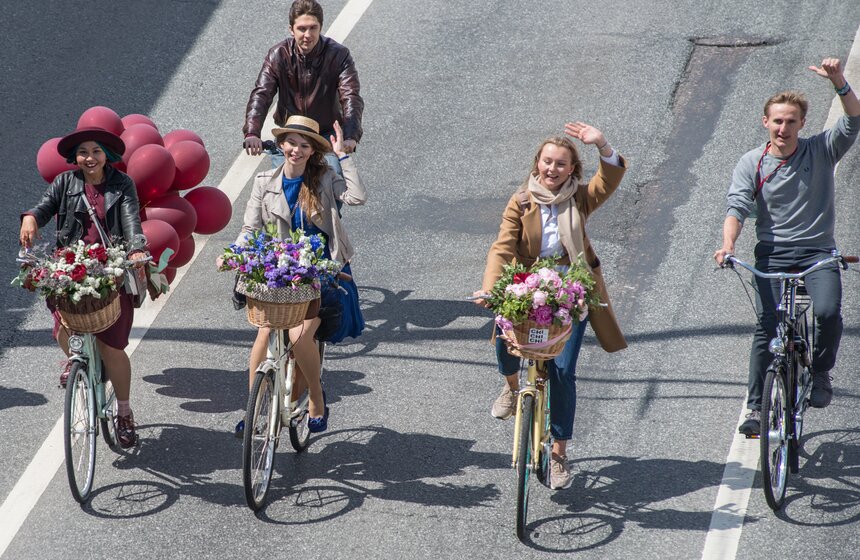 Московский велопарад собрал 40 тысяч участников. Фото 15 фото