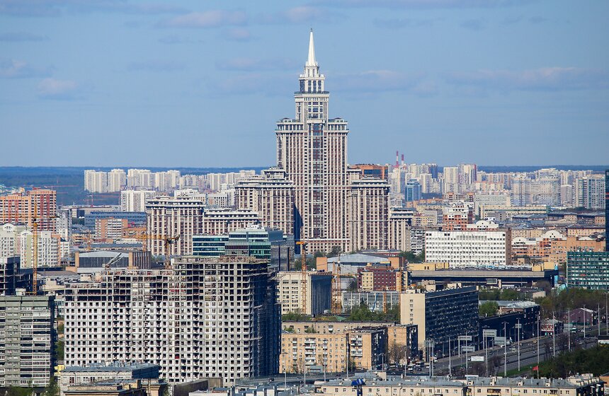 Виды Москвы с высоты облаков 12 фото