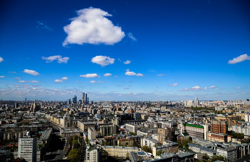 Виды Москвы с высоты облаков 7 фото