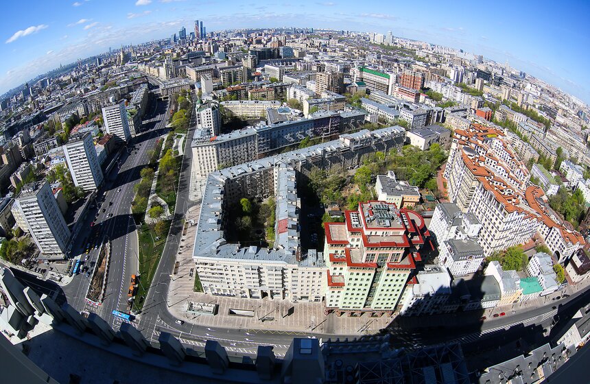 Виды Москвы с высоты облаков 9 фото