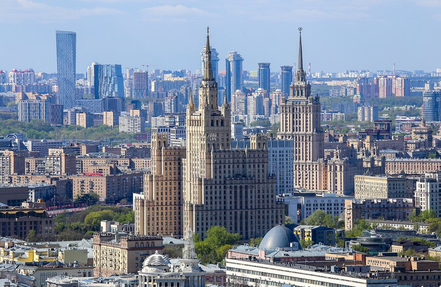 Виды Москвы с высоты облаков 17 фото