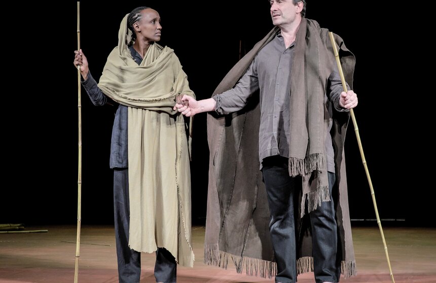 Репетиция спектакля "Поле битвы" 5 фото