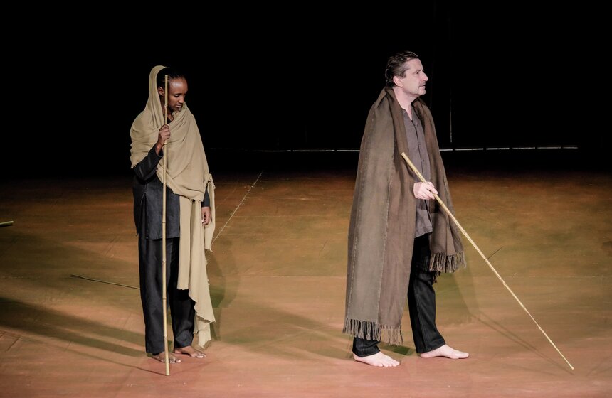 Репетиция спектакля "Поле битвы" 16 фото