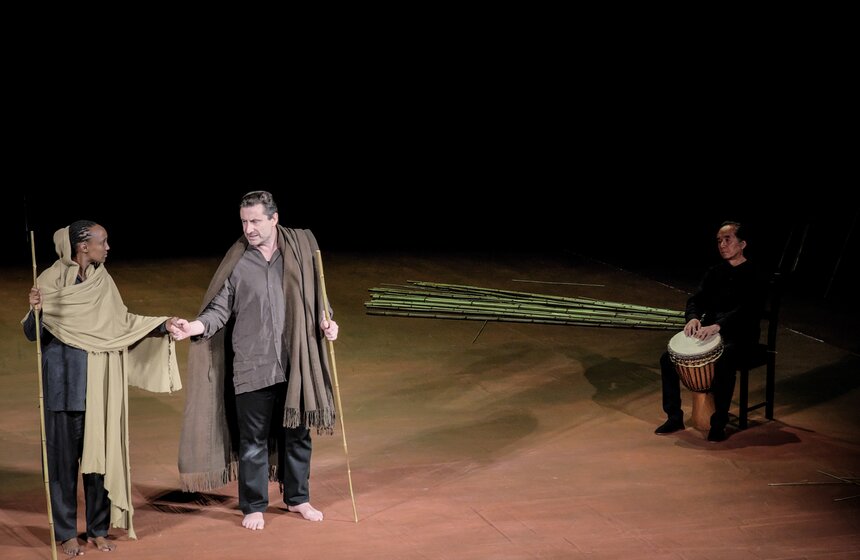 Репетиция спектакля "Поле битвы" 19 фото