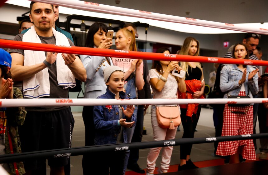 Открытая тренировка Поветкин−Руденко. Фото 7 фото