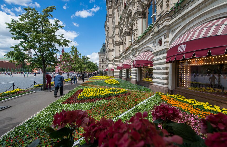 Фестиваль цветов в ГУМе. Фоторепортаж 32 фото