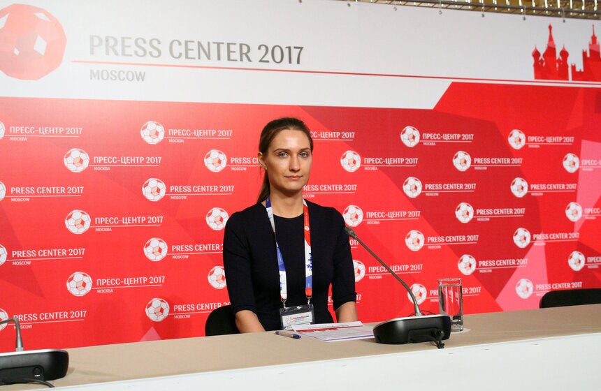 Как Сергей Собянин посетил пресс-центр Кубка конфедераций 18 фото