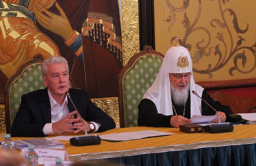 Собянин встретился с патриархом Кириллом 6 фото