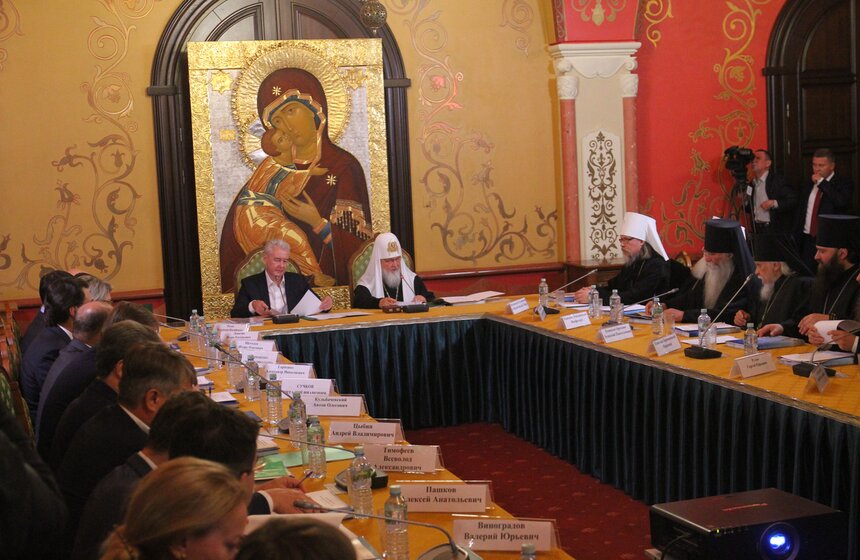 Собянин встретился с патриархом Кириллом 5 фото