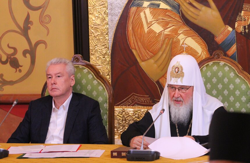 Собянин встретился с патриархом Кириллом 17 фото