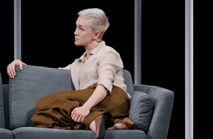 Спектакль "Мужья и жены" по фильму Вуди Аллена в МХТ 14 фото