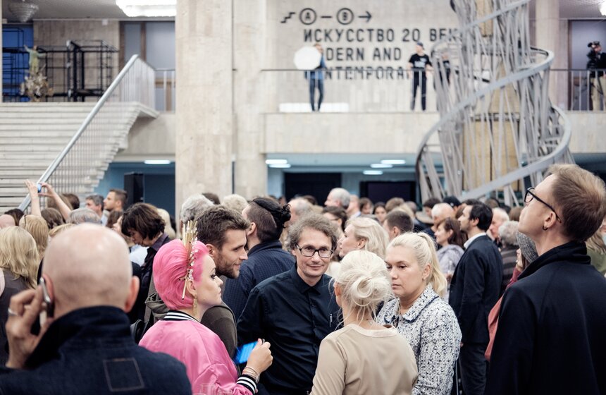 Гости церемонии открытия 7-й Московской биеннале современного искусства