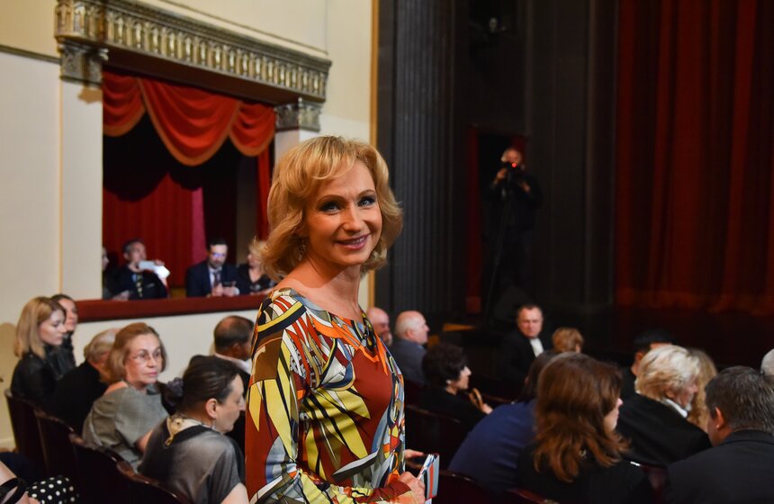 Ольга Прокофьева на церемонии награждения театральной премии "Хрустальный Турандот"