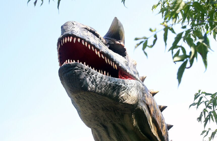 Открытие самого большого парка динозавров в Москве. Фото 25 фото