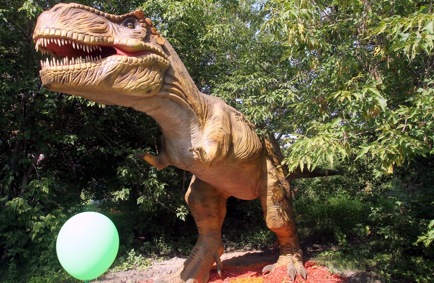 Открытие самого большого парка динозавров в Москве. Фото 14 фото