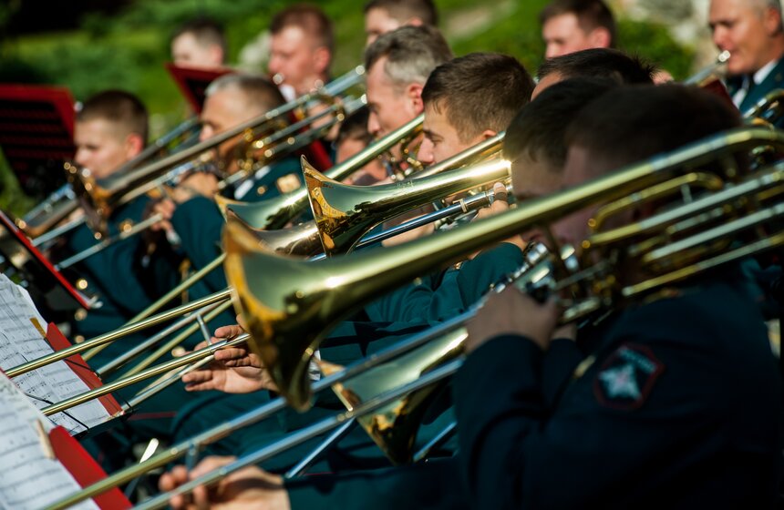 Состоялось закрытие летнего сезона "Военные оркестры в парках" 9 фото