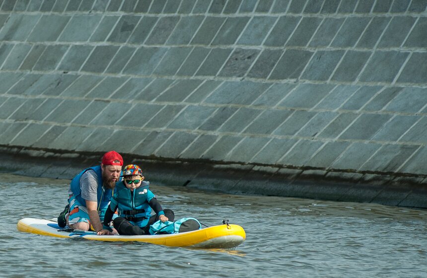 В столице впервые прошла "SUP регата Москвы" 11 фото