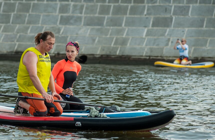 В столице впервые прошла "SUP регата Москвы" 10 фото