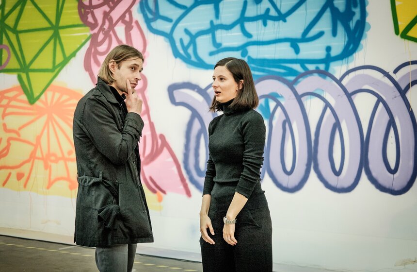 Мастер граффити Миша Most преставил проект "Эволюция 2.1" на "Винзаводе" 13 фото