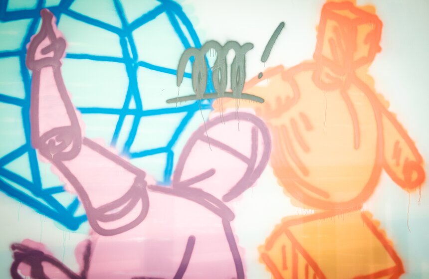 Мастер граффити Миша Most преставил проект "Эволюция 2.1" на "Винзаводе" 2 фото