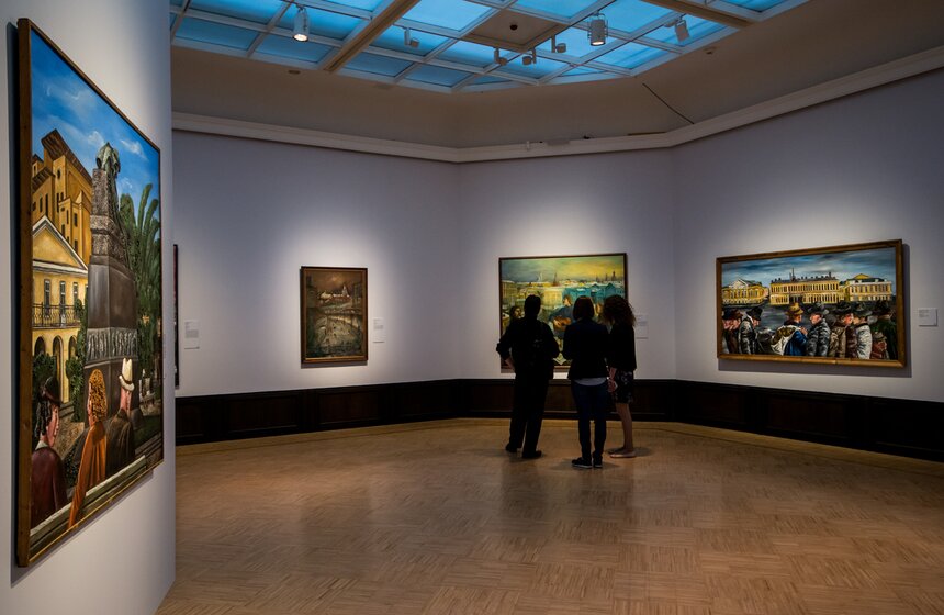 Экспозиция выставки "Москва сквозь века"