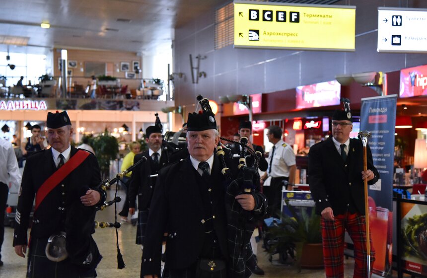 Встреча с музыкантами Кельтского оркестра волынок и барабанов 4 фото