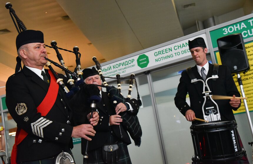 Встреча с музыкантами Кельтского оркестра волынок и барабанов 13 фото