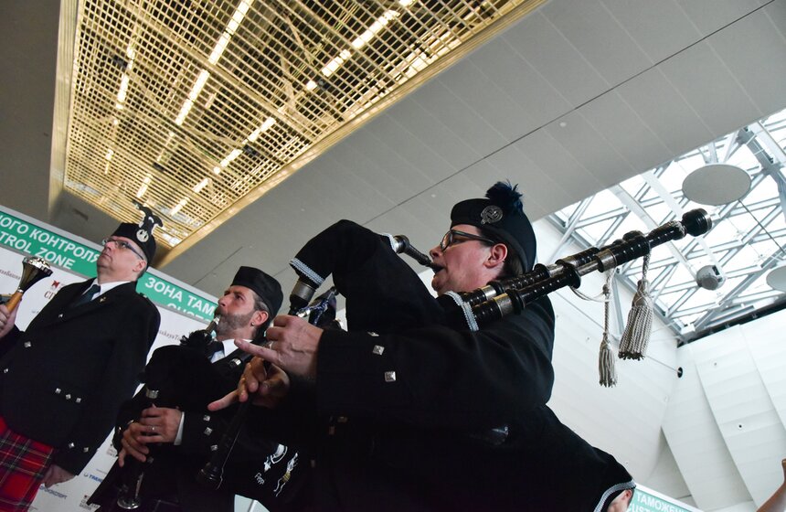 Встреча с музыкантами Кельтского оркестра волынок и барабанов 9 фото