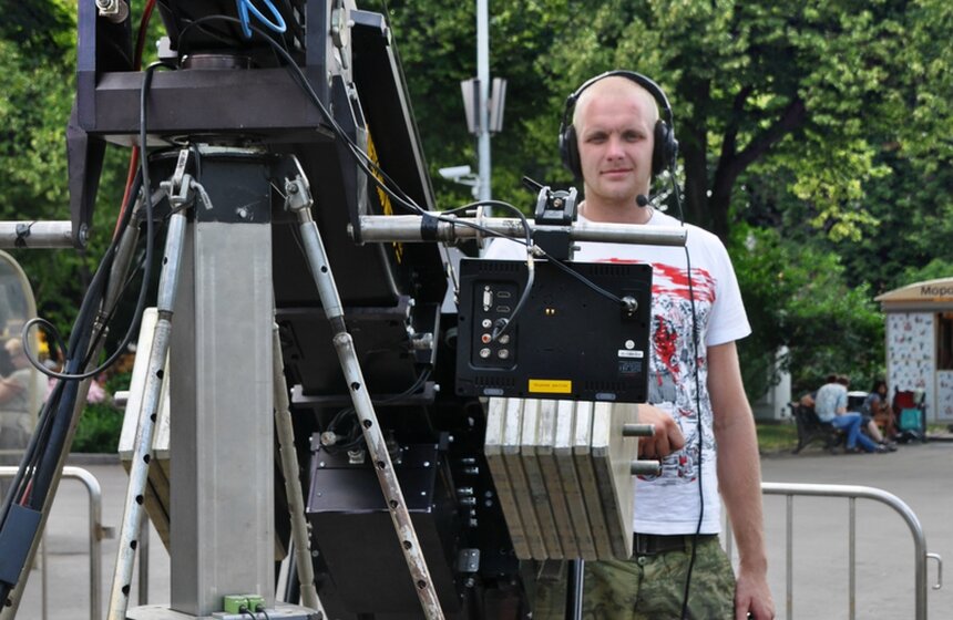 Юлия Ковальчук в летней студии канала "Москва 24" 1 фото