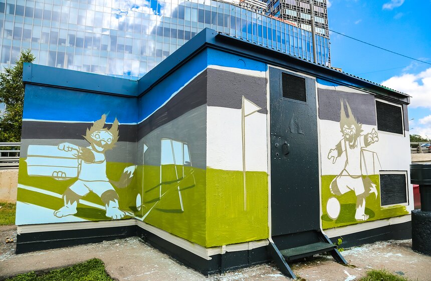 Трансформаторная подстанция как городской арт-объект. Фото 7 фото