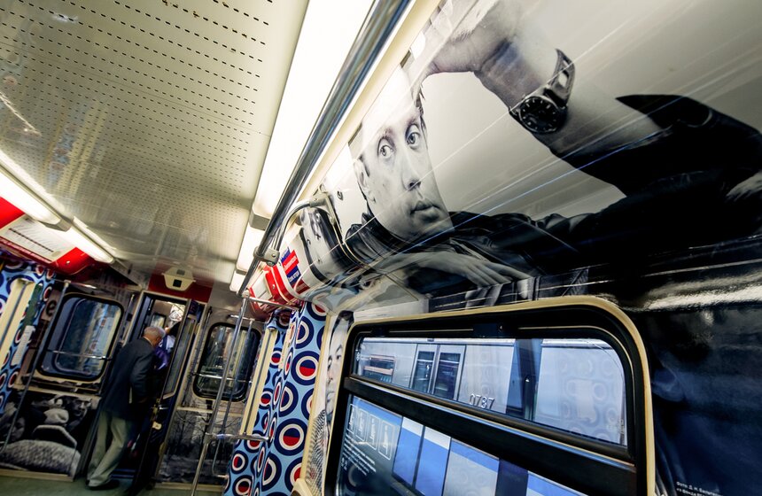 Запуск тематического поезда в честь 870-летнего юбилея Москвы 17 фото