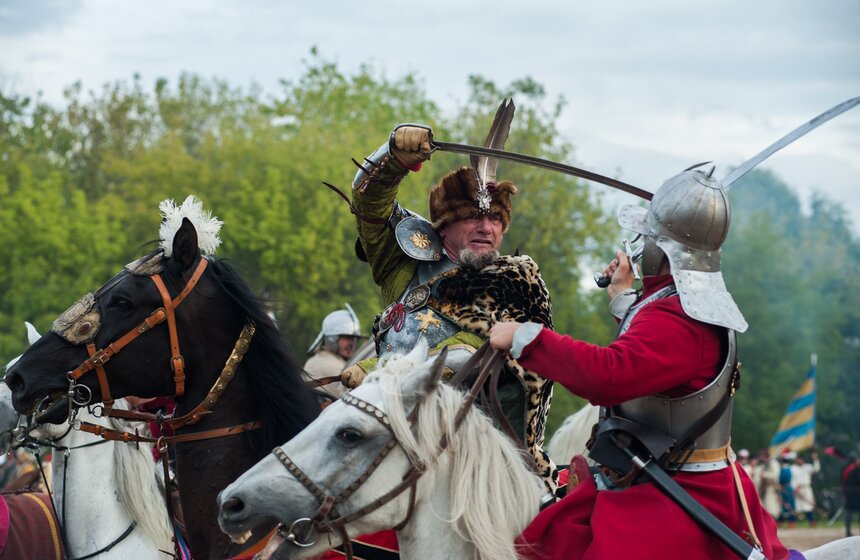 "Пограничная битва" XVII века в Коломенском. Фото 27 фото